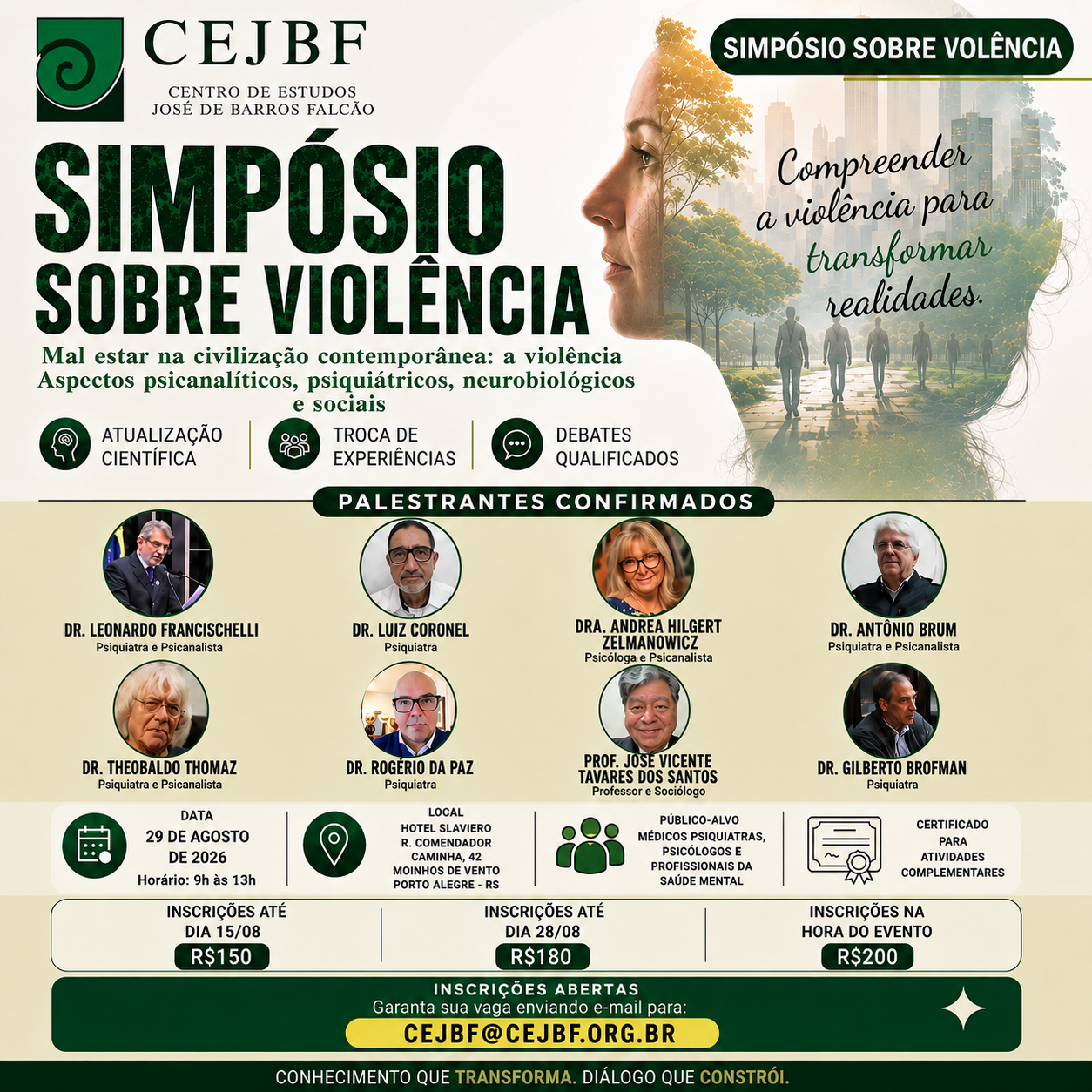 Folder do Simpósio sobre Violência